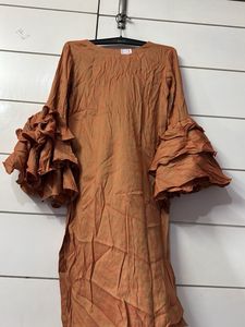 Ruffled Sleeves Dress