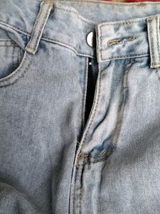 Light Wash Straight Leg Jeans