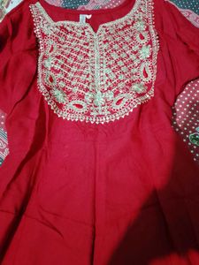 Elegant Red Ethnic Gown