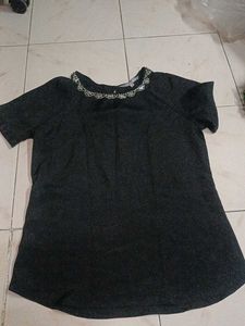 Black Embellished Top