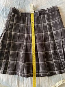 Plaid Pleated Skirt