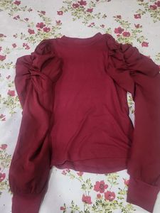 Maroon Classic Top
