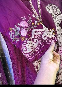 Pakistani Purple Color Suite