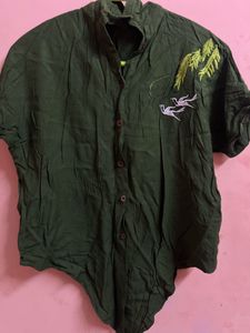 Green Shirt Thrifted