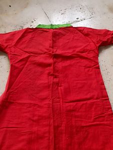 Red Embroidered Tunic