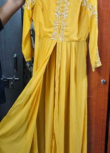 Yellow Embroidered Kurta Set