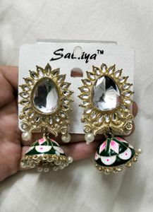 Dark Green Jhumke