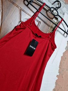 Red &amp; White Slip Dress size M