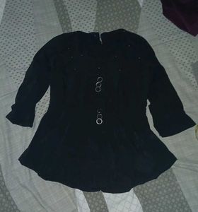 🖤 Stylish Black Peplum Top 🖤