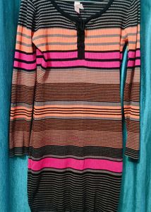 Multicolour Long Top Wool