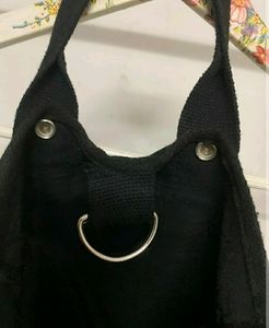 Black Tote Bag For College