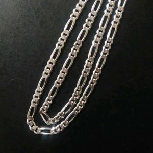925 Silver Hallmark Tranding Figaro Chain  22&#34;inch