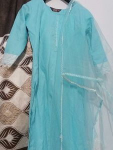 Light Blue Organza Suit