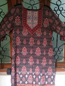 Black Floral Print Dress