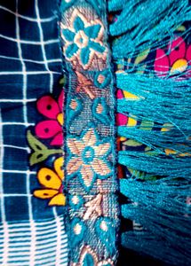 Floral Embroidered  saree