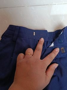 Kids Navy Blue School Pant