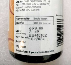 Vitamin C Body Wash Paraben Free.