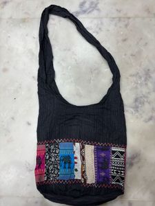 Elephant Patchwork Shoulder Bag