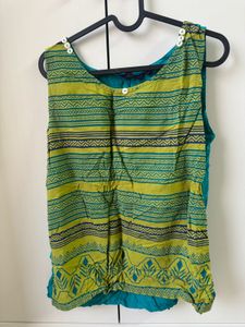Green And Black Short Kurti Combo