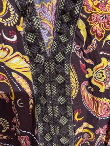 Pure Viscose Floral Print Notch Neck Dress