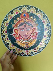 Beautiful Lipon Art Durga matha