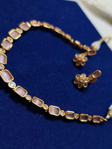 light pink neckpiece