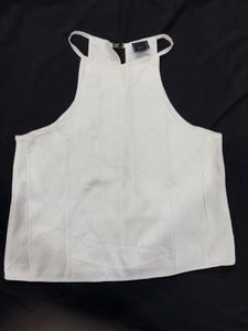 Zara White Halter Top