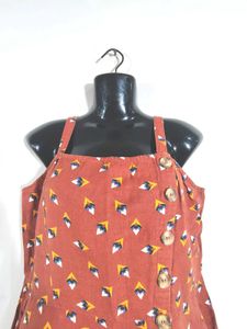 Brown Printed Jumpsuit (Women&#39;s)