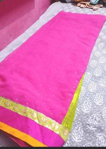Pink &amp; Yellow Saree 2
