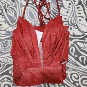 Open Back A-Line Dress