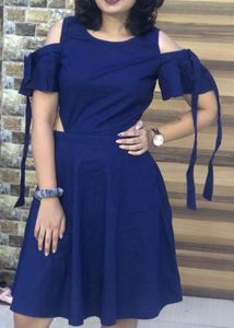 Peplum Waist Cut Dress