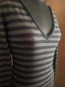 Gothic Y2k Strips Sweater Top