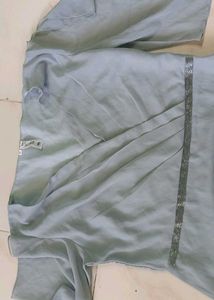 flutter sleeves grey Dress