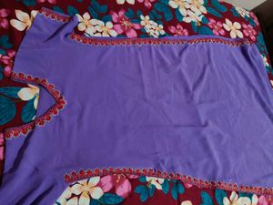 Purple Embroidered Kurta set