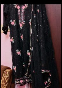 BLACK SEQUINS SUIT (Original Price 2600rs