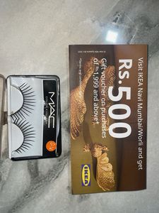 Stick on Mac eyelashes