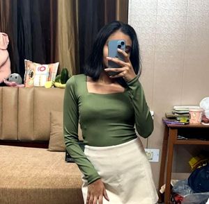 Amisu Brand Square Neck Top