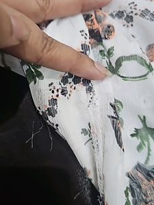 Lain Quarters White Floral Georgette Dress