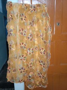 Orange Colour Festive Wear Suit with Dupatta