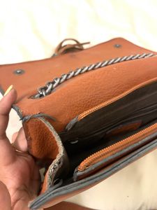 Price Drop!!Dressbery Brown Leather Sling Bag