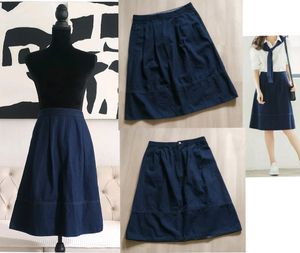 Uniqlo Tapered Denim Skirt