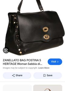 Black Studded Satchel