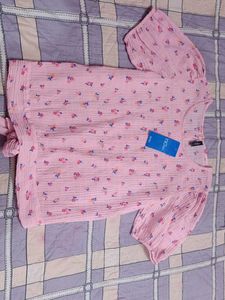 Floral Print Pink Top