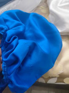 Vintage Blue Lace Trim Dress