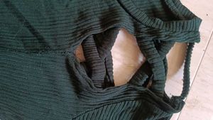 Beautiful And Hottest Ribbed Cutout Top