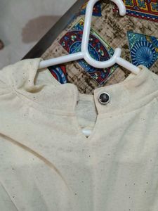 creme gitter top