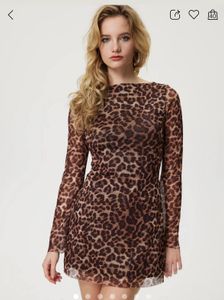 Leopard Print Mini Dress