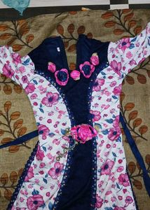 Floral Print Kurta