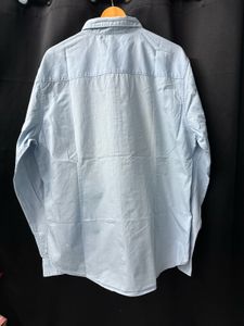 HIGHLANDER Sky Blue Slim Fit Shirt