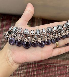 AD STONE NECKLACE SET